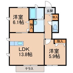 アヴェンヌ太田の物件間取画像